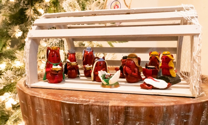 (翻攝自FB@Lobster Nativity Scene）